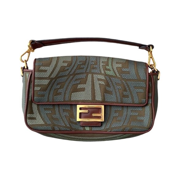 Fendi x Sara Coleman 2021 FF Fisheye baguette - Picture 2 of 9